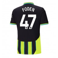 Camisa de Futebol Manchester City Phil Foden #47 Equipamento Secundário 2024-25 Manga Curta